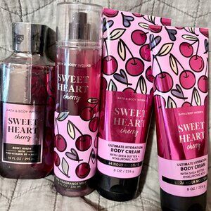 Bath & Body Works Sweet Heart Cherry Super Set
